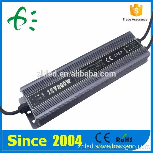 2 Years Wattanty CE & RoHS Certifications DC24V IP67 200W Waterproof Led Driver
